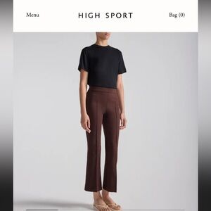 High Sport Women's Brown Flare Pants NWT